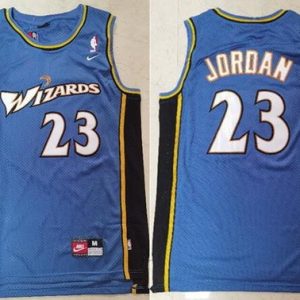 Washington Wizards #23 Michael Jordan Blue Throwback Swingman Jersey