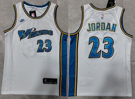 Washington Wizards #23 Michael Jordan White 2022 Classic Icon Swingman Jersey