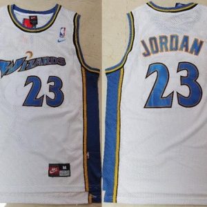 Washington Wizards #23 Michael Jordan White Throwback Swingman Jersey