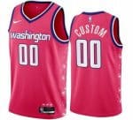 Washington Wizards Custom Pink City Icon Heat Press Jersey