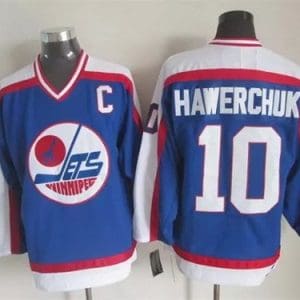 Winnipeg Jets #10 Dale Hawerchuk Blue Retro Jersey