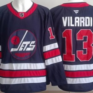 Winnipeg Jets #13 Gabriel Vilardi Navy Alternate Authentic Jersey