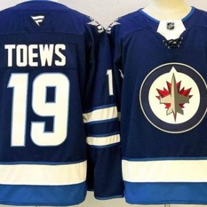 Winnipeg Jets #19 Jonathan Toews Blue Authentic Jersey