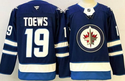 Winnipeg Jets #19 Jonathan Toews Blue Authentic Jersey