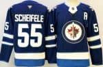 Winnipeg Jets #55 Mark Scheifele Blue Authentic Jersey