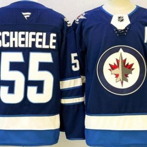 Winnipeg Jets #55 Mark Scheifele Blue Authentic Jersey