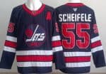 Winnipeg Jets #55 Mark Scheifele Navy Alternate Authentic Jersey