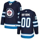 Winnipeg Jets Customized Blue Authentic Jersey