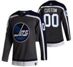 Winnipeg Jets Customized Gray 2021 Reverse Retro Authentic Jersey