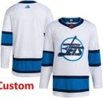 Winnipeg Jets Customized White 2022 Reverse Retro Authentic Jersey
