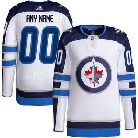 Winnipeg Jets Customized White Authentic Jersey