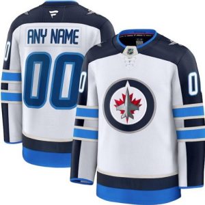 Winnipeg Jets Customized White Fanatics Authentic Jersey