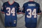 Buffalo Bills #34 Thurman Thomas Blue Throwback Jersey