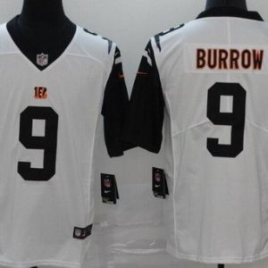 Cincinnati Bengals #9 Joe Burrow Limited White Rush Color Jersey