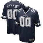 Dallas Cowboys Customized Game Navy Blue Jersey