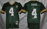 Green Bay Packers #4 Brett Favre Green with 75th Anniversary Throwback Jersey