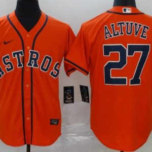 Houston Astros #27 Jose Altuve Orange 2020 Cool Base Jersey