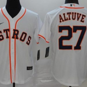 Houston Astros #27 Jose Altuve White 2020 Cool Base Jersey
