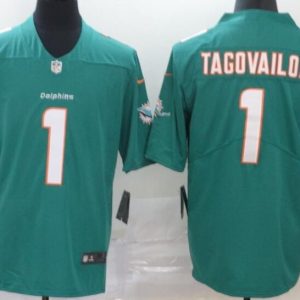 Miami Dolphins #1 Tua Tagovailoa Limited Aqua Vapor Untouchable Jersey