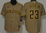 San Diego Padres #23 Fernando Tatis Jr Khaki 2020 Cool Base Jersey