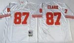 San Francisco 49ers #87 Dwight Clark White Throwback Jersey