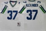 Seattle Seahawks #37 Shaun Alexander White Throwback Jersey