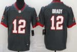 Tampa Bay Buccaneers #12 Tom Brady Limited Pewter Vapor Untouchable Jersey