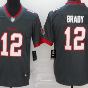 Tampa Bay Buccaneers #12 Tom Brady Limited Pewter Vapor Untouchable Jersey