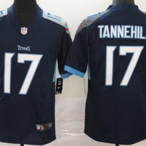 Tennessee Titans #17 Ryan Tannehill Limited Navy Vapor Untouchable Jersey