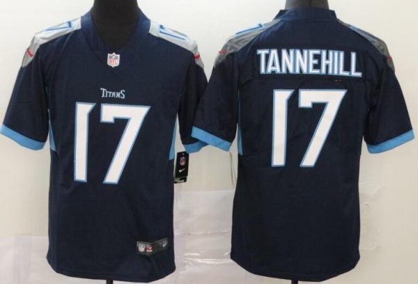 Tennessee Titans #17 Ryan Tannehill Limited Navy Vapor Untouchable Jersey
